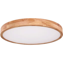 Globo - Plafonnier led design bois lumière du jour salon télécommande lampe dimmable 41745-48