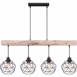 Suspension bois design grille L 85 cm THEODOR