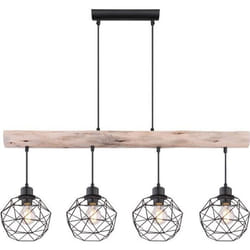 Suspension bois design grille L 85 cm THEODOR