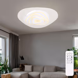 Description Avec ce plafonnier LED moderne (Ø50 cm) vous faites entrer la haute technologie dans vos quatre murs. Equipé d'un ...