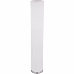 la description Ce lampadaire cylindrique (ø 19 cm) impressionne par son design simple en textile couleur sable et métal nicke ...