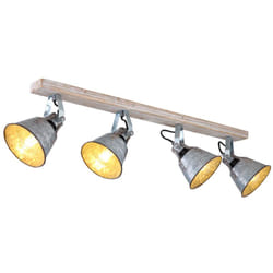 Globo - Spots de plafond salon couleur zinc vintage éclairage spot lampe réglable 15366Z-4