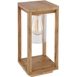 Globo - Lampe d'extérieur lanterne d'extérieur aspect bois avec capteur crépusculaire résistant aux intempéries IP44, aluminium plastique, 1x douille