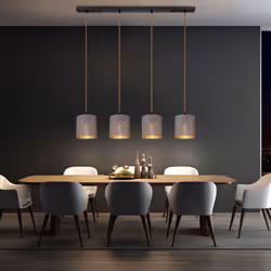 Description Cette lampe à suspendre est un merveilleux ajout à votre intérieur. La lampe à suspendre de 98 cm de long se comp ...