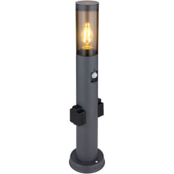 Lampadaire - Boston - anthracite - métal - ø 13cm - E27 - - Globo
