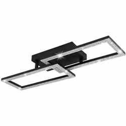 Description Le PLAFOND EN MÉTAL NOIR MAT impressionne par son design rectangulaire avec deux rectangles disposés l'un au-dess ...