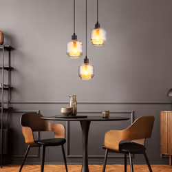 Description La suspension XIA impressionne par son design rond avec trois élégantes suspensions en verre. Les verres ont des  ...