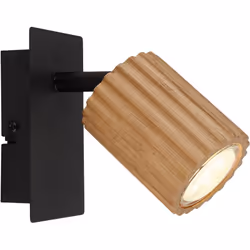 Description Le spot WENZEL allie design minimaliste et éléments chaleureux en bois. Idéal pour les espaces de vie modernes. C ...
