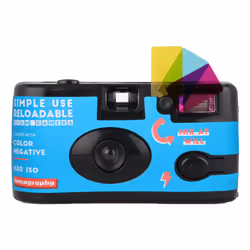 Lomography SUC100CN, Caméra-film compact, 35 mm, 31 mm, Mécanique, 1/120 s, Noir, Bleu