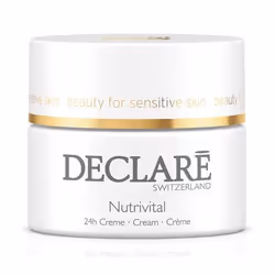 Declare Cosmetics Nutrivital 24h Cream, Crème de jour, Femmes, Peau normale, Peau sensible, Visage, Cou, Hydratant, Nourrissa ...