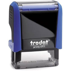 Tampon encreur automatique - TRODAT - Printy 4911 4.0 - Couleur bleu - Texte personnalisable