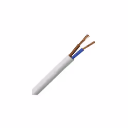 En pVC h03 vV-f 5 bobine 2 G0,75mm2 ws m Tuyau léger H 03 VV-F 2 x 0,75 mm², 2 noyaux, blanc 5 m Kopp 151505841