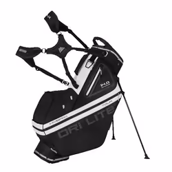 Big Max Dri Lite Hybrid Tour 2 - Sac de golf résistant à leau - Sac trépied - Noir Blanc