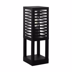 EGLO Alamonte 3, Piedestal extérieur/Lampadaire, Noir, Aluminium, Acier, IP44, I, E27
