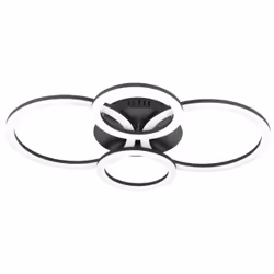 EGLO PARRAPOS-Z, 4 ampoule(s), LED, 5800 lm, IP20, Noir