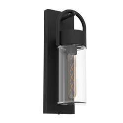 EGLO Carraro Éclairage mural extérieur E27 28 W Noir, Transparent