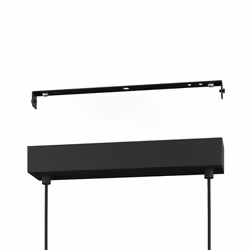 EGLO Filago éclairage en suspension Support flexible E27 40 W Noir, Marron, Transparent