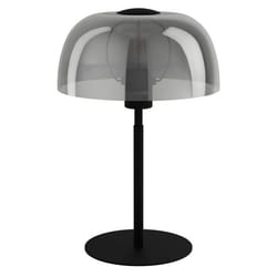 EGLO Tischleuchte Solo 2 1xE27 schwarz/sw-transparent lampe de table E27 Noir, Transparent