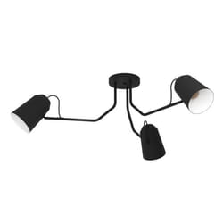 EGLO Loreto éclairage de plafond Noir, Blanc E27
