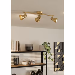EGLO SERAS éclairage de plafond Or, Transparent GU10 LED F