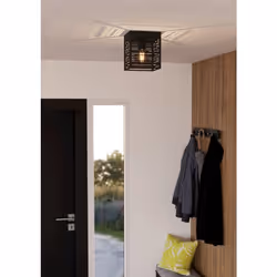 EGLO Piedritas éclairage de plafond Noir E27