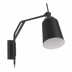 EGLO 900157, Rond, 1 ampoule(s), E27, IP20, Noir, Blanc