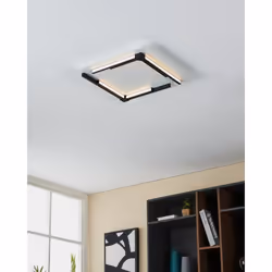 EGLO Zampote éclairage de plafond Noir, Blanc LED E