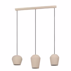 EGLO Pendelleuchte Cambaito 3xE27 Sandfarben, 3 ampoule(s), E27, IP20, Sable