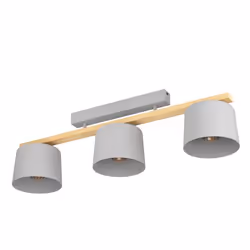 EGLO Mariel, 3 ampoule(s), E27, IP20, Marron, Gris clair