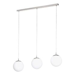 EGLO Pendelleuchte Rondo 3xE27 Nickel-matt/opal-matt éclairage de plafond E27 40 W