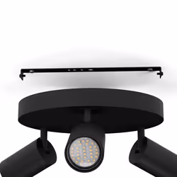 EGLO Telimbela-z éclairage de plafond Noir GU10 G