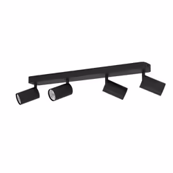 EGLO Telimbela-Z, Spot d'éclairage de surface, GU10, 4 ampoule(s), LED, 220 - 240 V, Noir