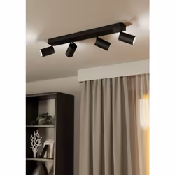 EGLO Telimbela-Z Spot d'éclairage de surface Noir GU10 LED 4,9 W