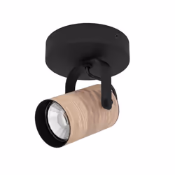 EGLO Cayuca, Surface, Cylindre, 1 ampoule(s), GU10, IP20, Noir