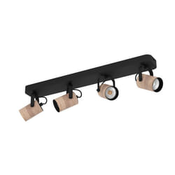EGLO Cayuca Spot d'éclairage de surface Noir, Marron GU10 3 W
