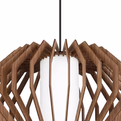 EGLO Rusticaria éclairage en suspension Support flexible E27 40 W Noir, Marron, Blanc