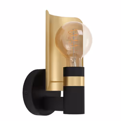 EGLO Hayes, Surface, Autres, 1 ampoule(s), E27, IP20, Noir, Or