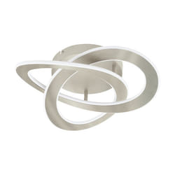 EGLO LED-Deckenleuchte Rolimare Nickel-Matt/weiß éclairage de plafond E27 40 W D