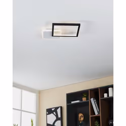 EGLO LED-Deckenleuchte Gafares 15W 2100lm 3K-65K CCT ws/schwarz éclairage de plafond 40 W E