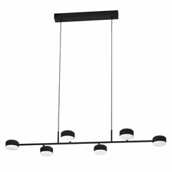 EGLO Clavellina, Support flexible, Noir, Blanc, Noir, Blanc, Plastique, Acier, Rond, Intérieure