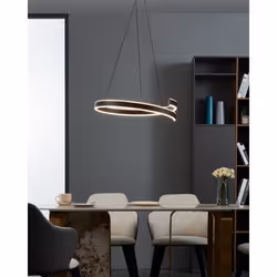 EGLO Andabaia-Z éclairage en suspension Support flexible 42,5 W Noir