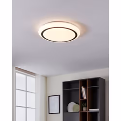 EGLO CAPASSO éclairage de plafond Noir, Blanc F
