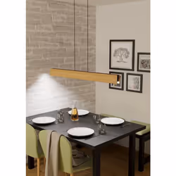EGLO Anchorena-z éclairage en suspension Support de fixation LED Noir, Bois