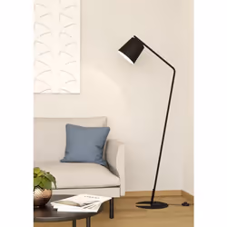 EGLO Oneda éclairage au sol E27 40 W Noir, Blanc