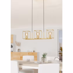 EGLO Cumiole éclairage en suspension Support flexible E27 40 W Or