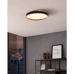 EGLO MONTEMORELOS-Z éclairage de plafond Noir LED F