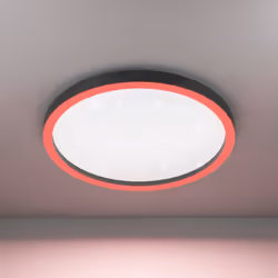 EGLO Montemorelos-Z éclairage de plafond Noir, Blanc LED E