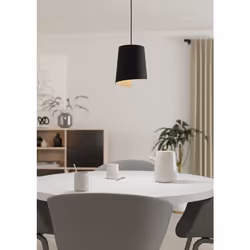 EGLO Bolivia éclairage en suspension Support flexible E27 40 W Noir
