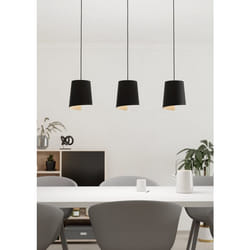 EGLO Bolivia éclairage en suspension Support flexible E27 40 W Noir