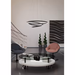 EGLO LOBINERO-Z éclairage en suspension Support flexible LED Noir, Transparent, Blanc